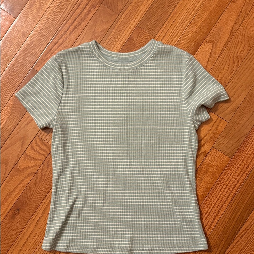 Striped Green Women's Top